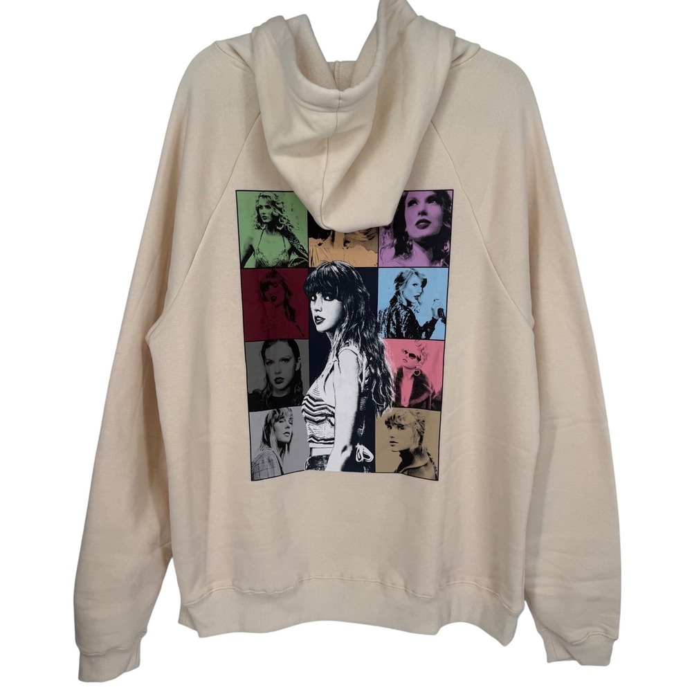 Taylor Swift The Eras Tour Official Merch Graphic Hoodie Size Medium Oversized